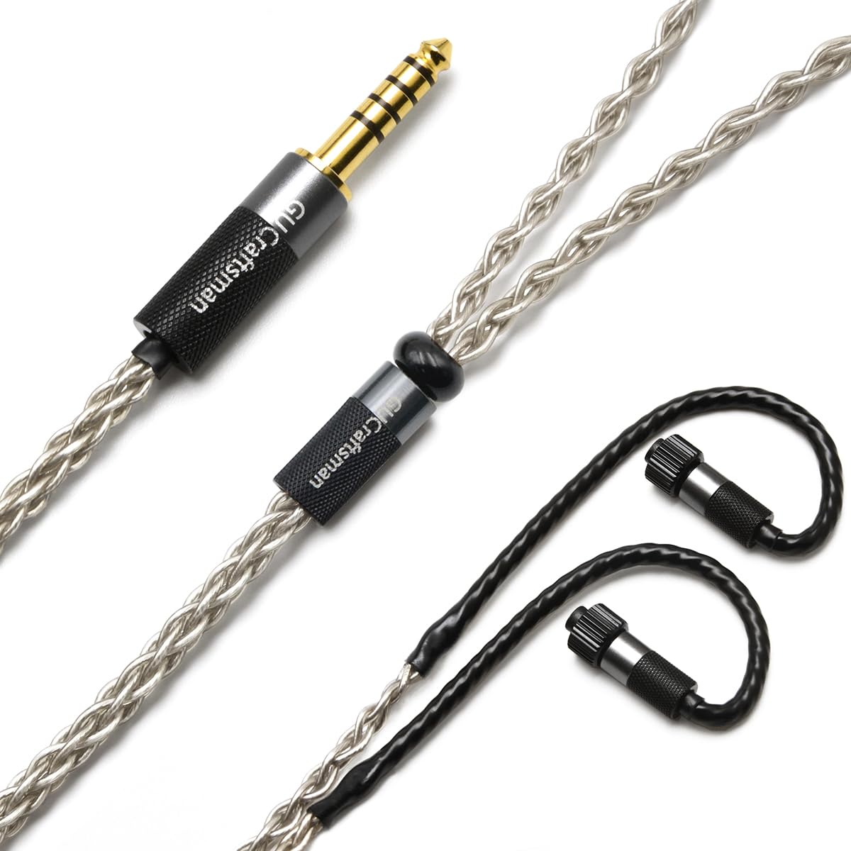 GUCraftsman IEM-Upgrade-Kabel aus 6N Einkristall-Silber für Astell&Kern LAYLA II, ROXANNE II, ANGIE 2, ROSIE, LAYLA, ANGIE, AKRO3 (2,5 mm Stecker)