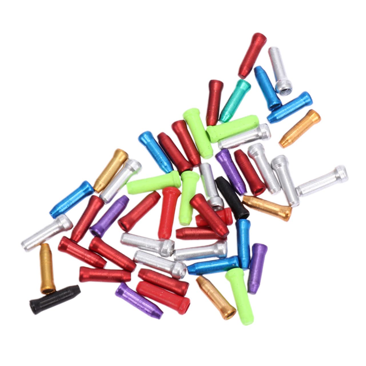 Abaodam 100Pcs Bike Brake Cable End Caps Durable Bicycle Wire Accessories for Efficient Protection and Cable Splitting Prevention Fit for Road and Mountain