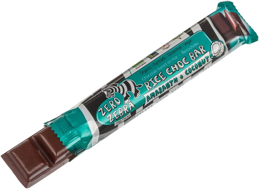 Zero Zebra Rice Choc Bar Amaranth & Coconut 35 g