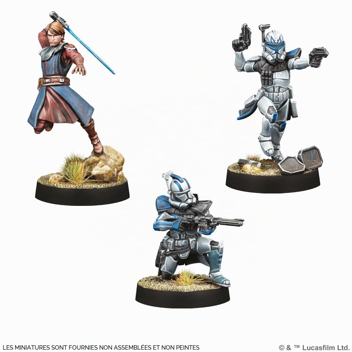 Asmodee Extension Figurines République Galactique - Héros de l'Armée Clone