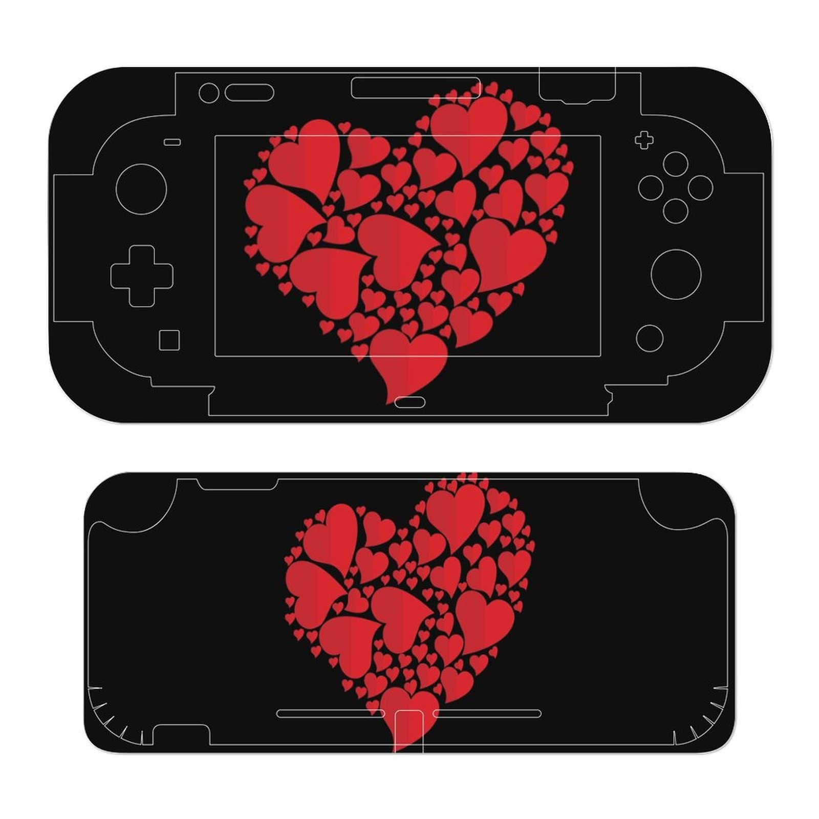 Amazon.co.jp: 赤いハート Switch/スイッチ専用 ステッカー Switch 