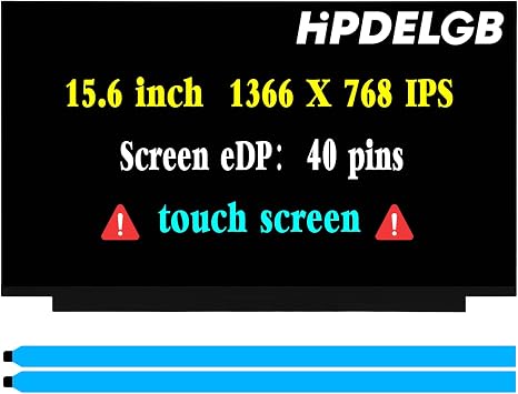 New Screen Replacement for HP 15-DY1024WM 15-dy2702dx 15-DY2703DX 15-DY1043DX 15-DY1044NR 15-DY1074NR 15-DY1085NR 1W830UA LCD Touch Screen Panel Display 1366x 768 IPS 40PIN