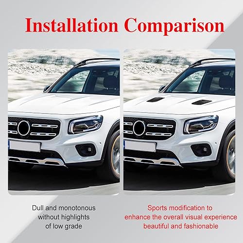 Miniatura 5 de Cubierta de ventilación de aire de ABS para capó de automóvil, kit de pala de ventilación para capó de automóvil, capó de ventilación de aire,