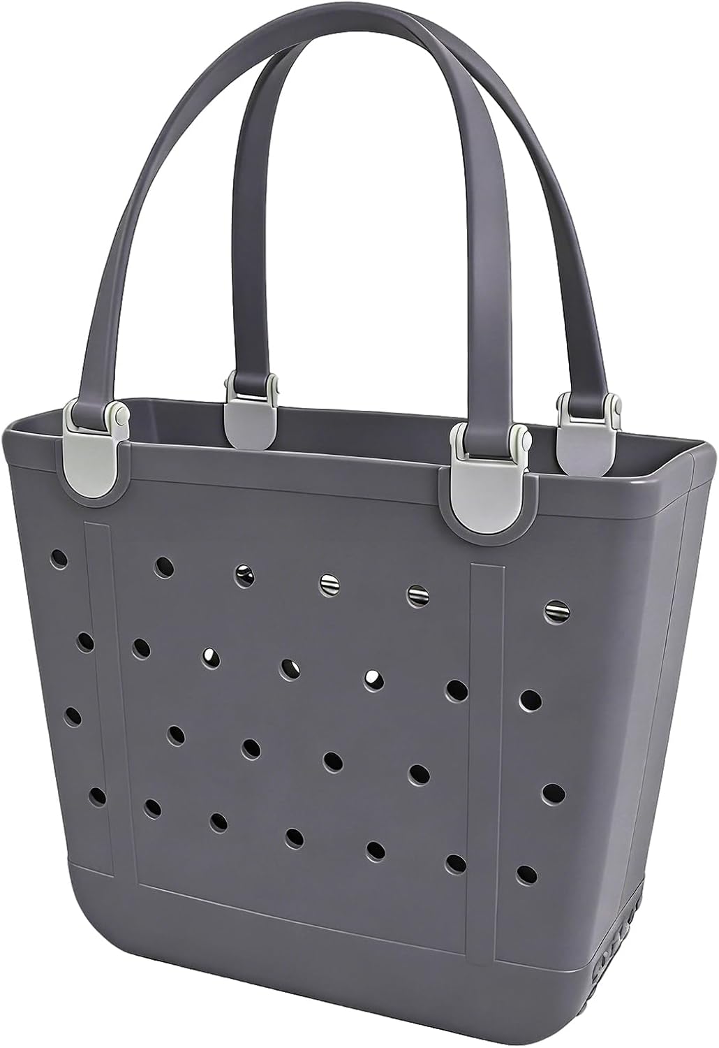 Medium Beach Bag, Waterproof Rubber Beach Bag, Washable Open Tote Bag Durable Tote Travel Bags for Outdoor Sport - Image 5