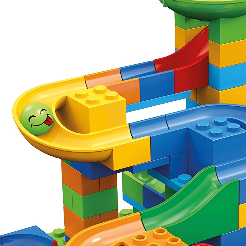 Pista delle biglie di mattoncini composta da 514 elementi, per bambini da 6 anni