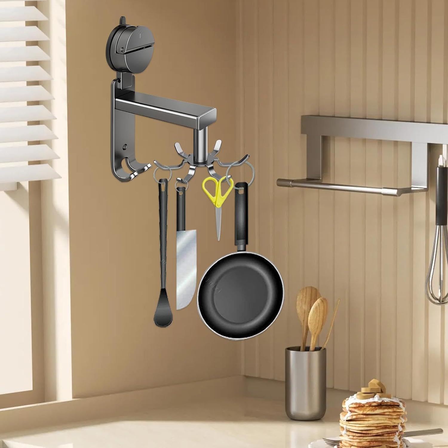 Kitchen Storage Rotating Hook Rotatable High Load-Bearing Multifunctional