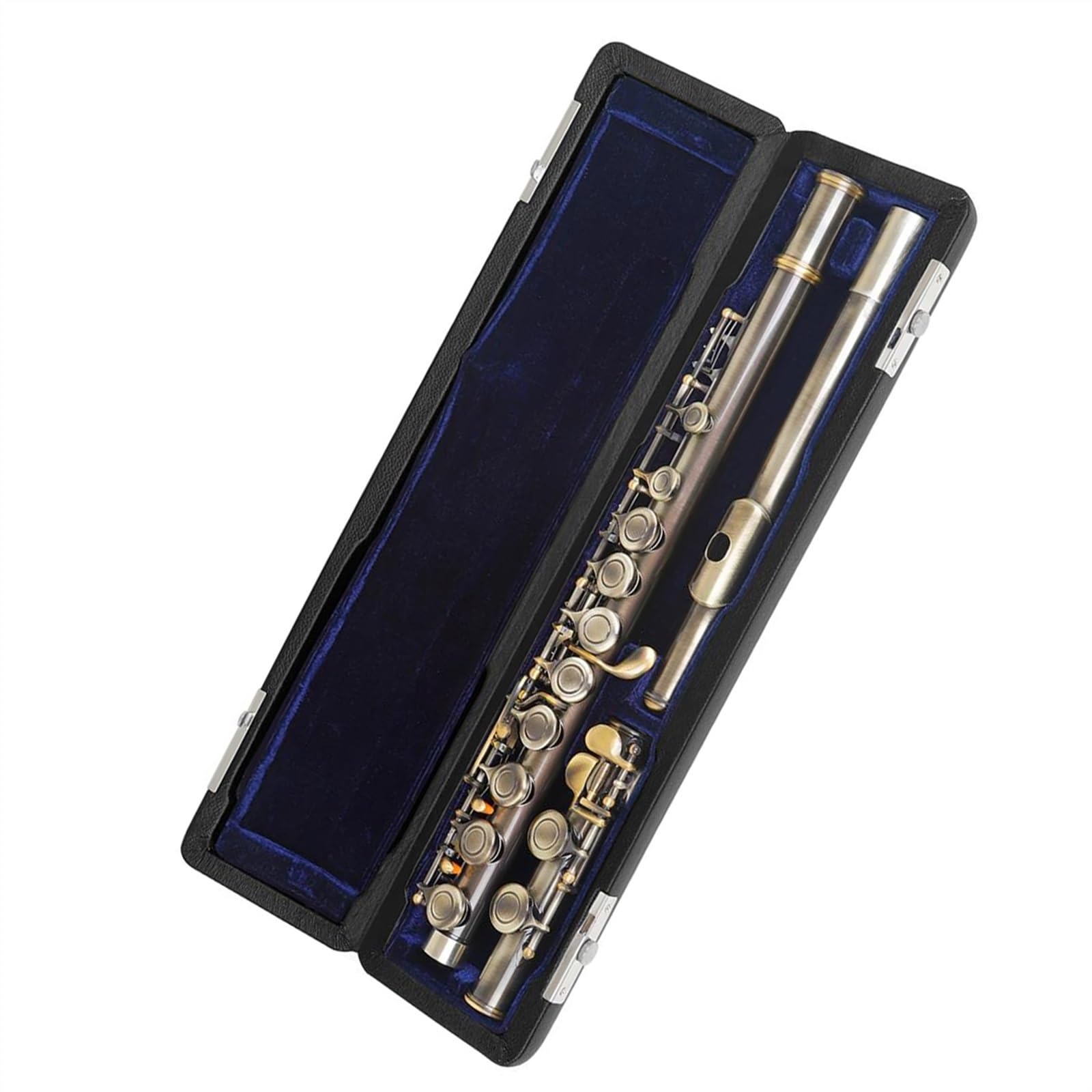 Set di flauti a 16 Fori Chiusi, Flauto in Do, Strumento a fiato in Legno, Rame e Nichel Verde, Materiale Pratico.,