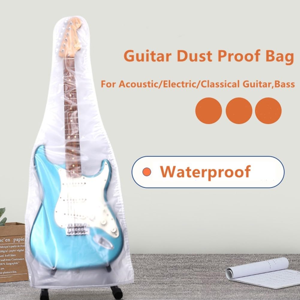 SPORTARC Housse de protection pour guitare, guitare électrique acoustique, basse, sac étanche à la poussière pour guitare basse, Voir image, B, 1401494985