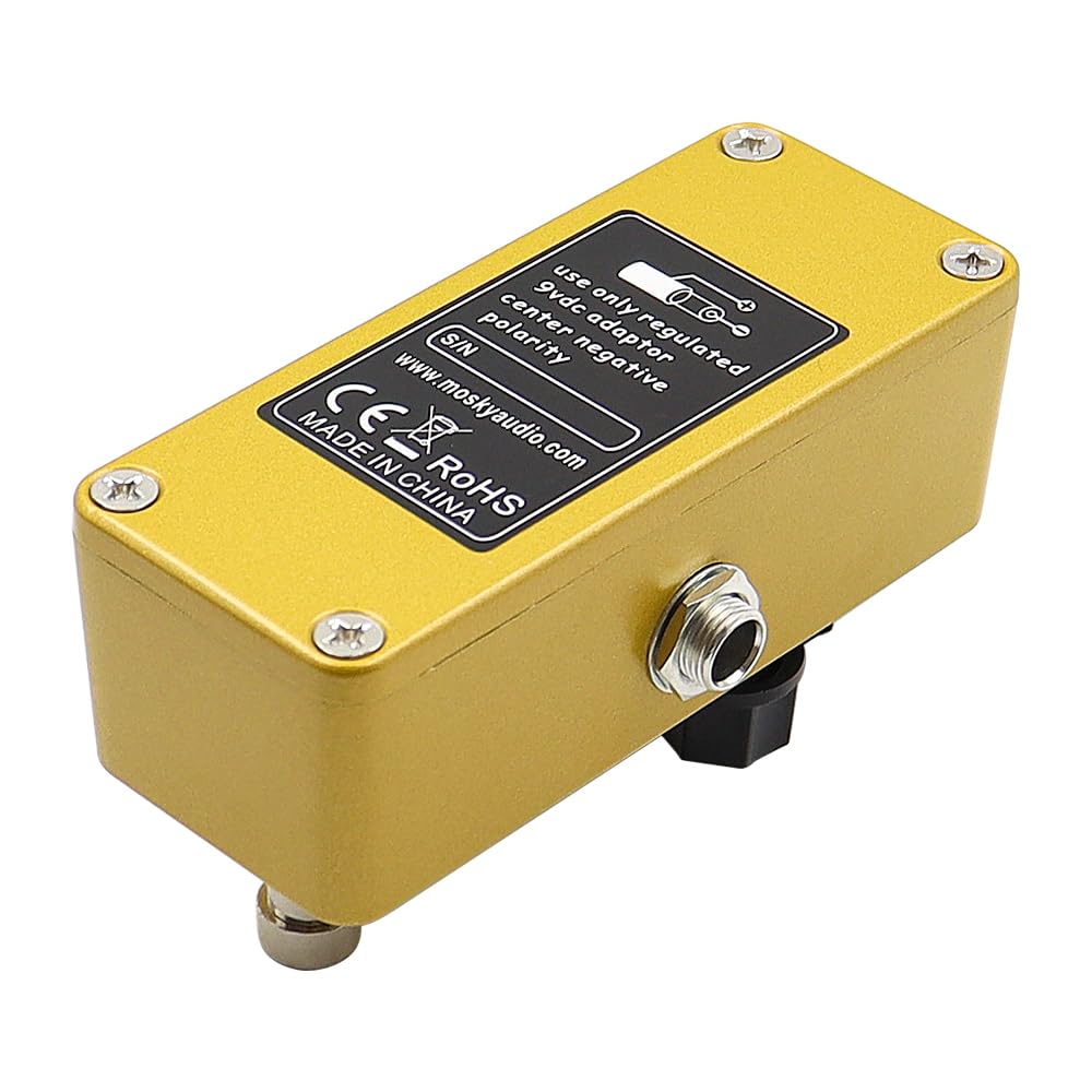 Alnicov effet guitare pédale Overdrive gain des aigus mise coque entièrement en métal véritable contournement