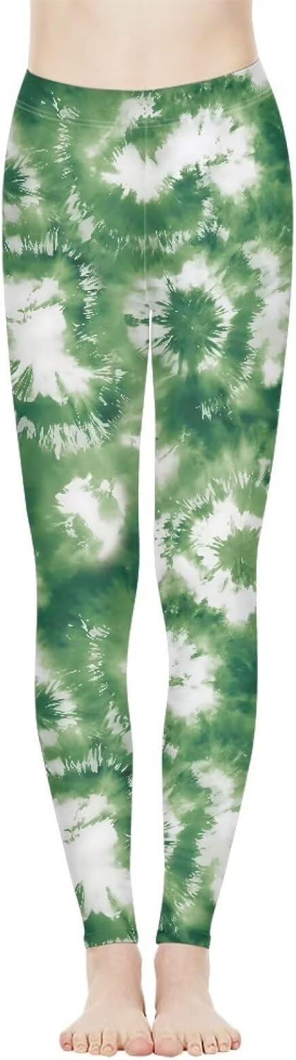 Bulopur Rose Workout Leggings for Women, Boho Stretch Pants for Sports Running Fitness, High Waist Tummy Control Yoga Pant