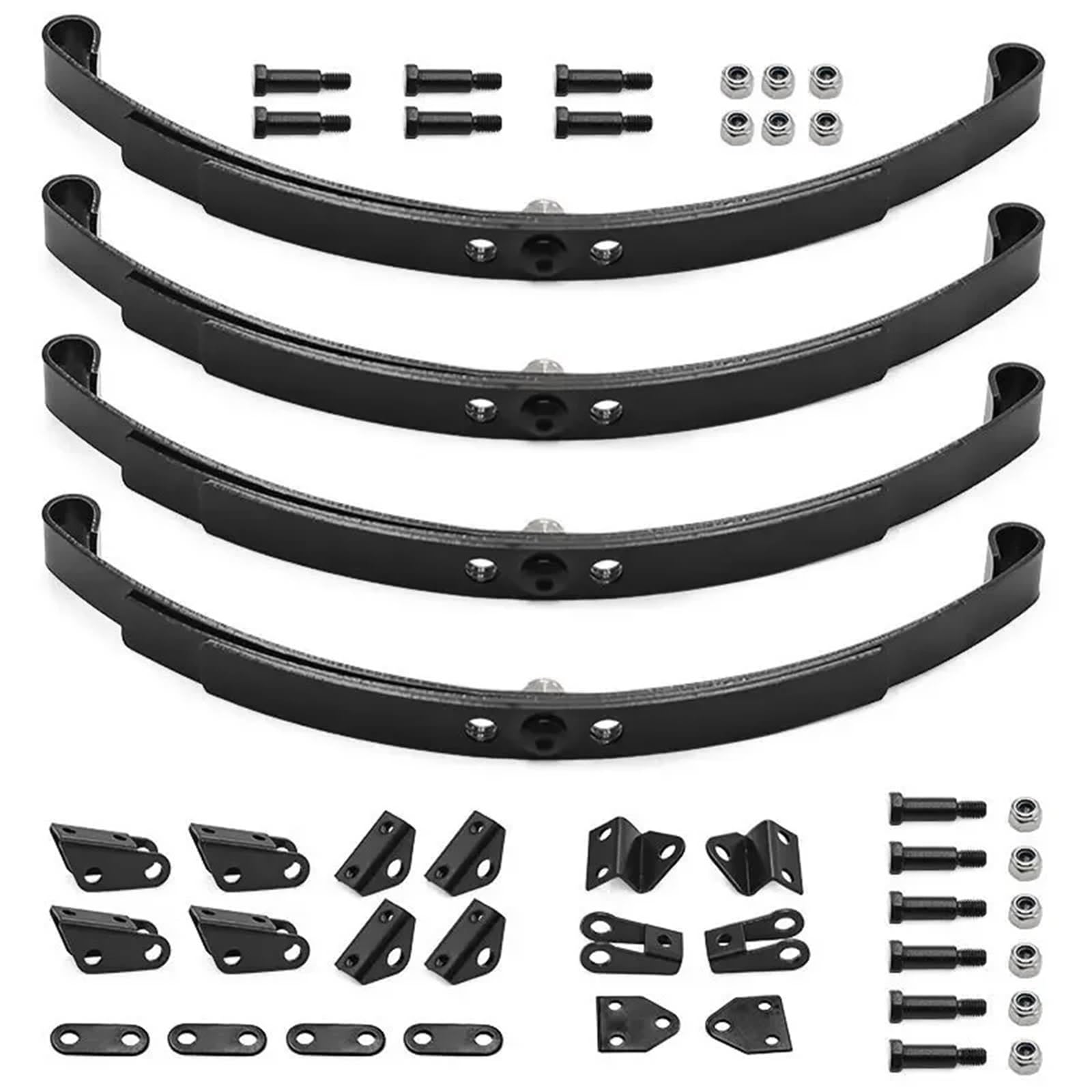 RC Modifikations Zubehör Für Tamiya 1/14 Rc Auto Traktor Anhänger Modell Stahl Für Blatt Für Feder Set Vorne Hinten Suspension Heben Ösen Ersatz Upgrade Teile(1set)
