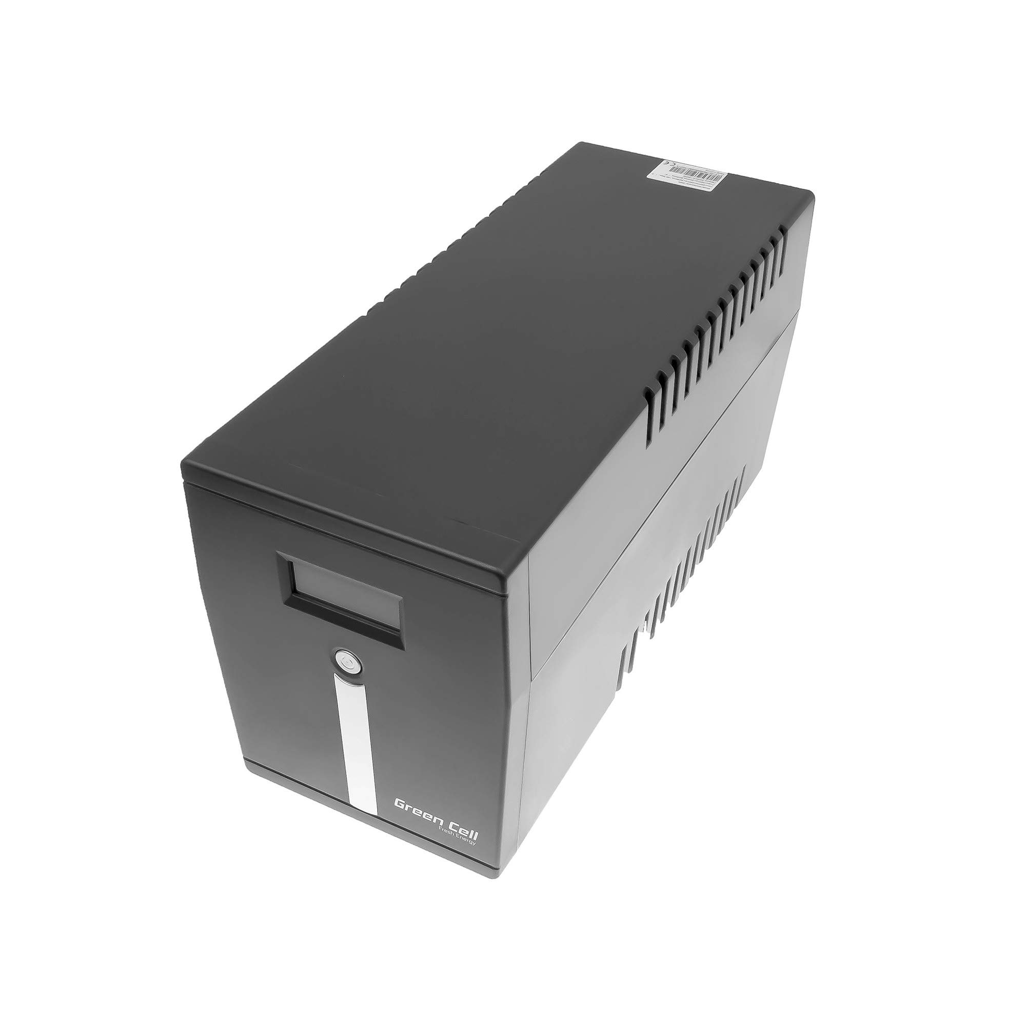 Green Cell® SAI Sistema de alimentación ininterrumpida UPS Potencia 1000VA (600W) 230V Fuente de alimentación Continua Line Interactive senoidal AVR USB/RJ45 2X Schuko 2X IEC Tomas con Pantalla LCD