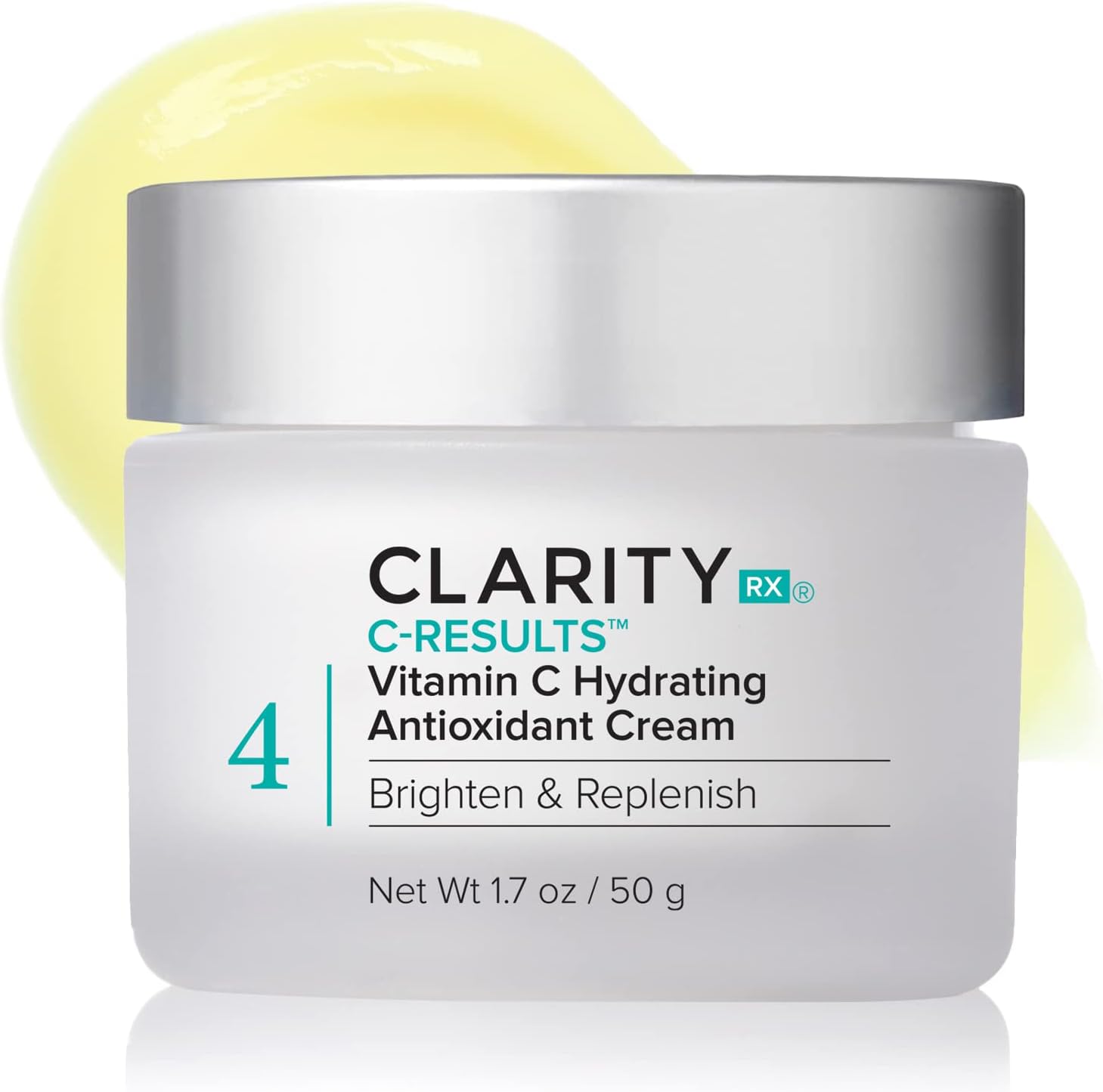 C-Results Vitamin C Hydrating Antioxidant Face Cream, Natural Plant-Based Anti-Aging Facial Moisturizer for Brighter Skin