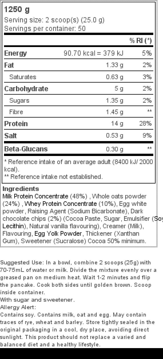 Prozis Polvere Proteica per Pancakes, Multicolore, 1.28 Kg