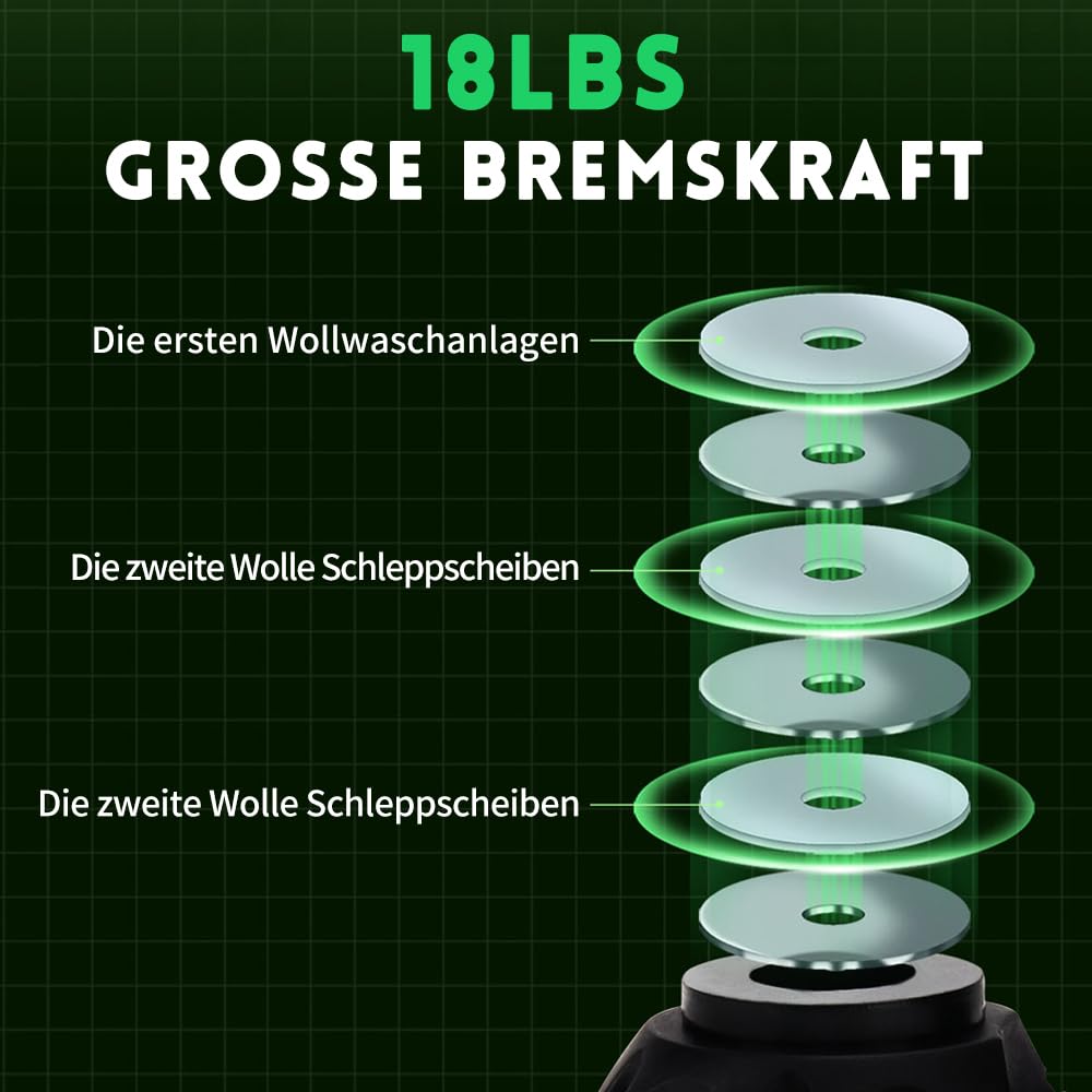 Angeln Baitcasting-Rolle,Magnetisches Bremssystem für das Angeln in Salzwasser und Süßwasser, Baitcaster Angelrollen Mit 18+1BB Edelstahl Kugellagern