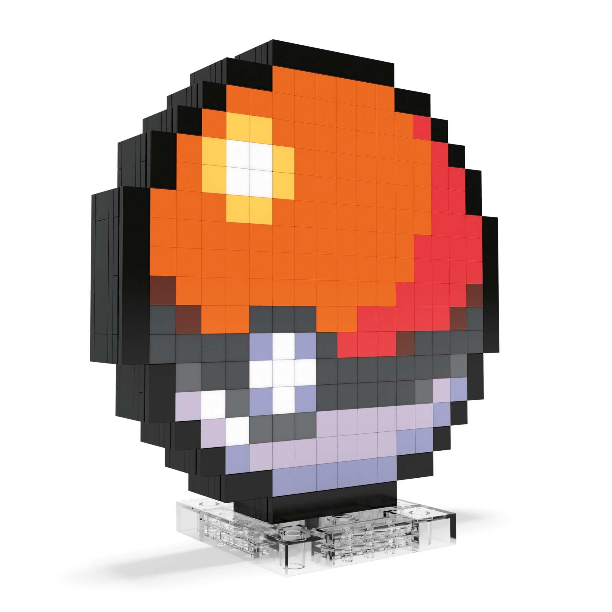 Mega Pokémon - Poké Ball Pixel Art, Set da Costruire con 381 Pezzi e Stile retrò pixelato, da esporre con Base Inclusa o da Appendere a Parete, Giocattolo per Collezionisti, 13+ Anni, JGG71