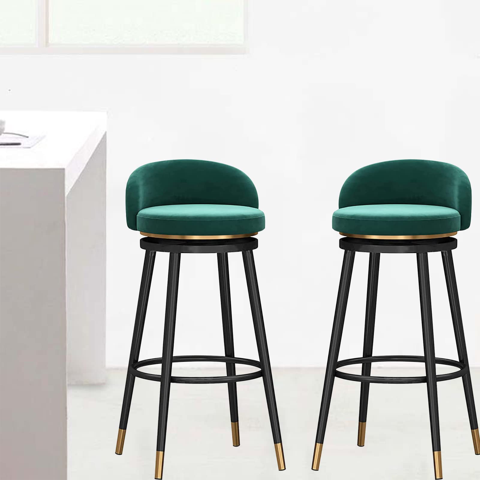 Tabouret de Salon Lot de 2 Siège de Cuisine Haut Chaise Haute Confortable