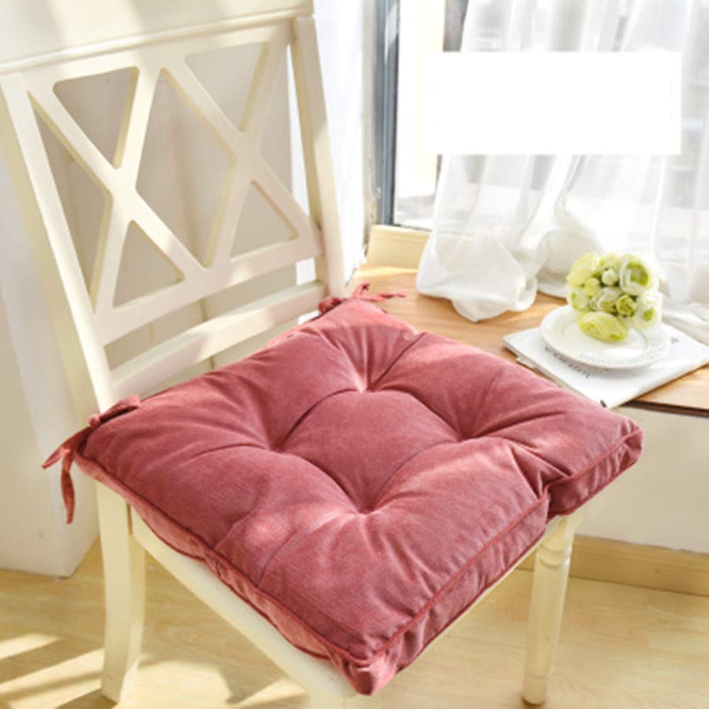 Coussin de chaise de bureau rouge pastèque 43x43 tapis rembourré