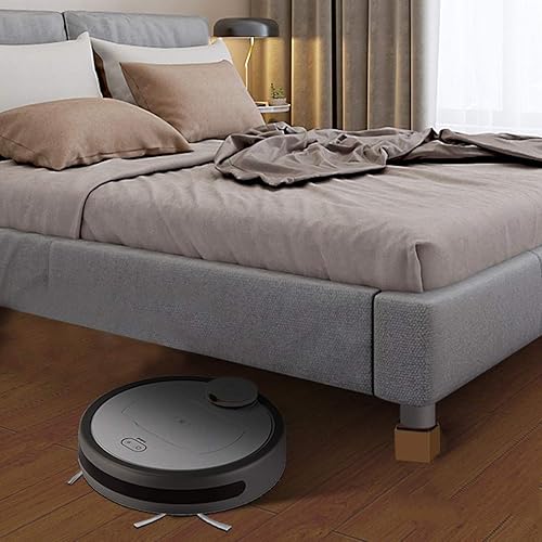 Vista 4 de Square Furniture Legs,Carbon Steel Sofa Legs,Self Adhesive Replacement Legs for Bed,Dining Table,Cabinet,Stand,Brown,2000kg Capacity,Set of 4