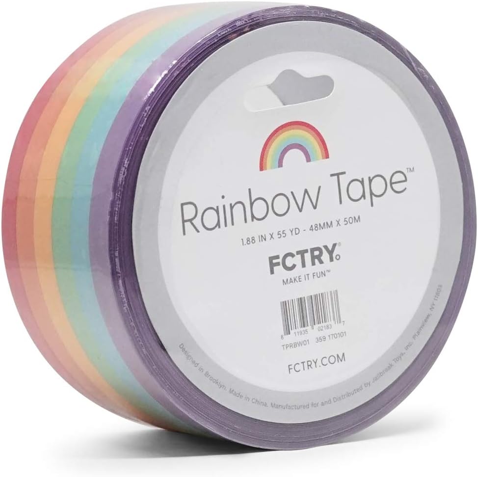Rainbow Tape for Packing or Crafting, Set of 1