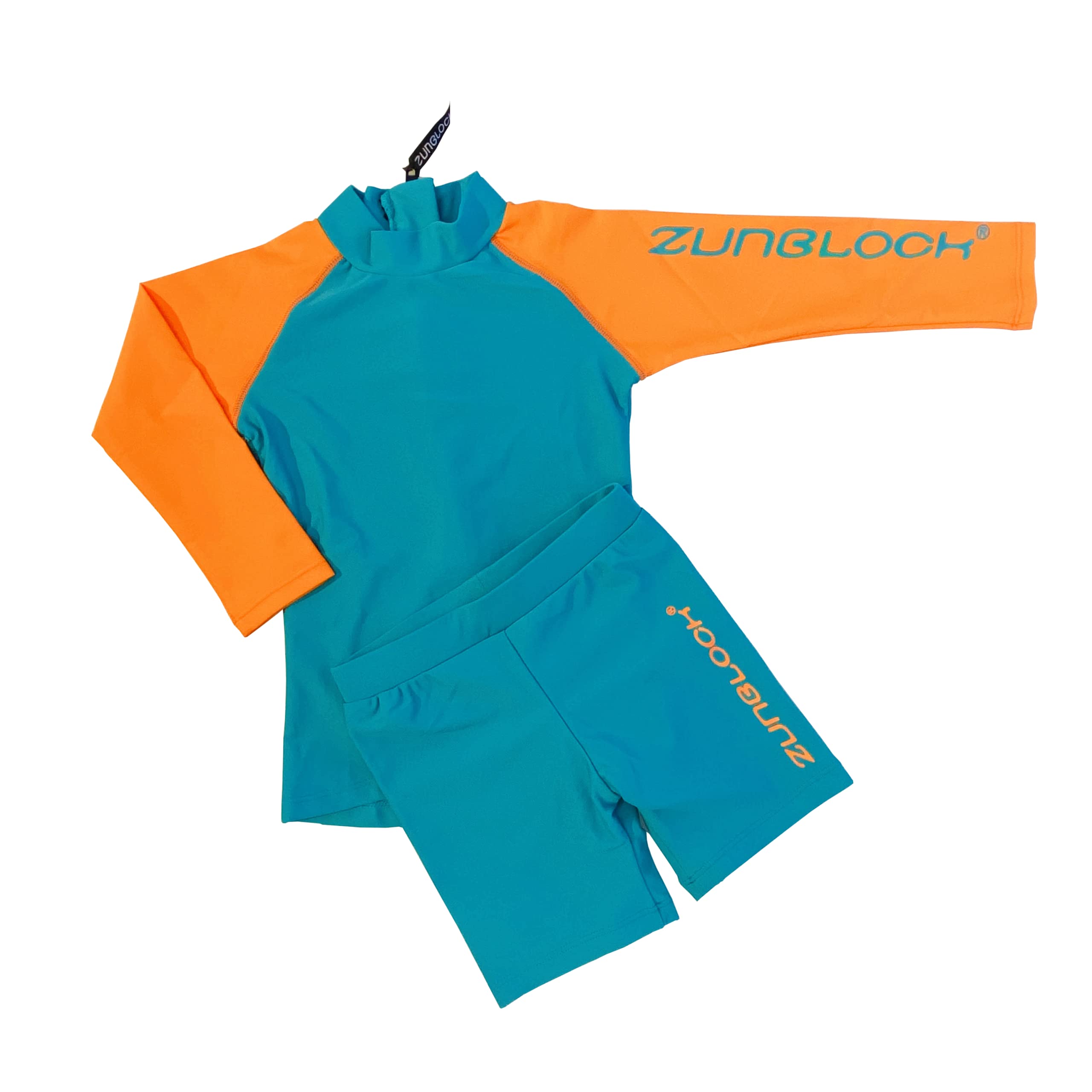 Zweiteiler Langarm mit Short UPF 50+| Jungen Mädchen 7 Monate -10 Jahre|Badeanzug| UV Schutz Kinder| Oeko-Tex Standard 100| Strandbekleidung