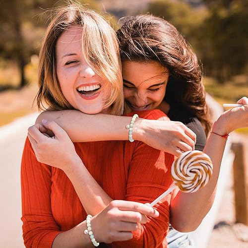 Miniatura 8 de HGDEER I Wish You Lived Next Door - Pulseras de piedra natural para mujer Piedra Sin gemas