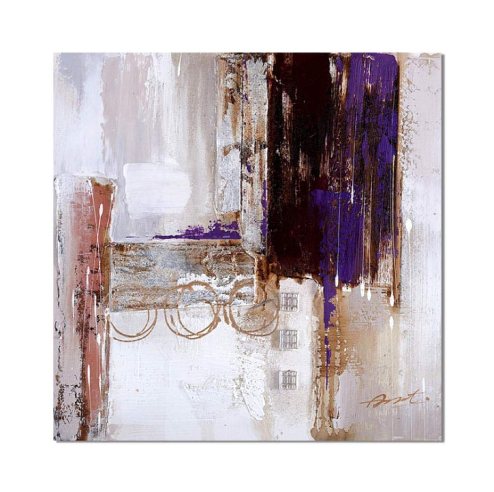 Peinture à l'huile abstraite peinte à la main jet d'encre sur toile décoration maison hôtel