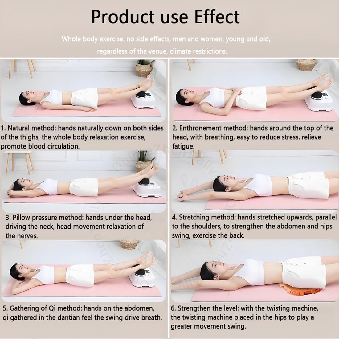 Máquina Chi Sangre Fitness,Fitness Blood Chi Machine,Ejercitador Aeróbico Pasivo,Masajeador Pies,con Oscilación,para Promueve Circulación Sanguínea,Relaja Músculos
