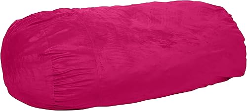 Miniatura 16 de Chill Sack Silla de puf, tumbona de 6 pies, microgamuza azul marino - solo funda Microsuede,Microsuede - Negro - Solo funda,Microsuede - Camel -