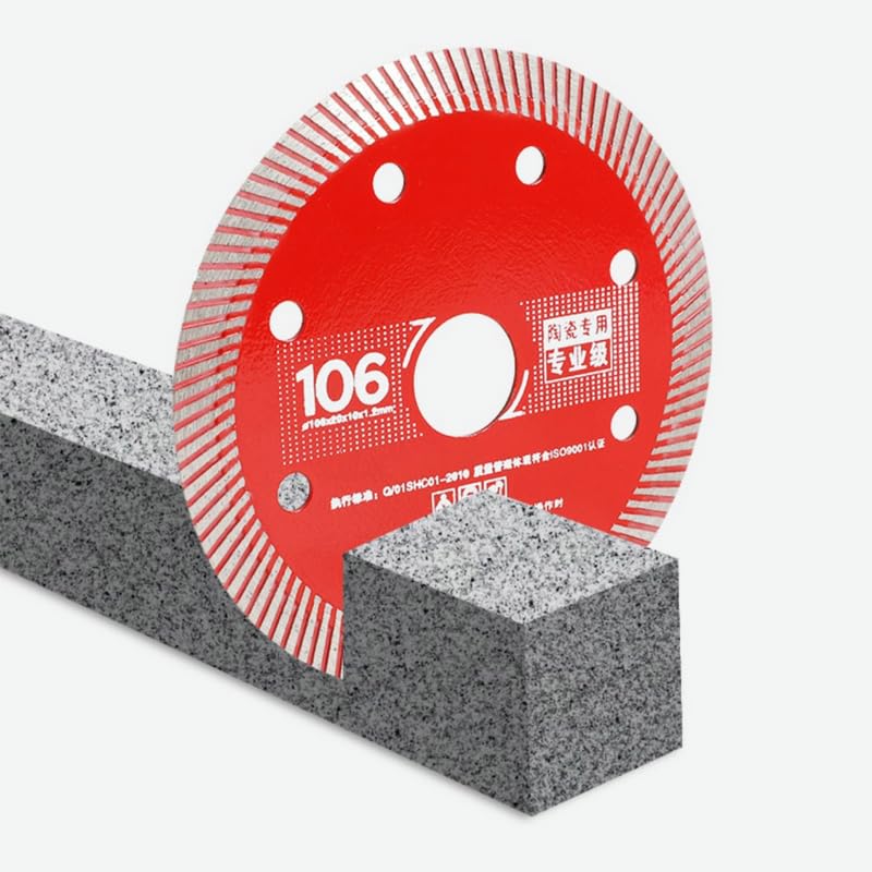 Hoja de sierra de diamante de 106 mm Disco de porcelana Azulejo de cerámica de granito de mármol cuchillas de corte para amoladora angular Hoja de sierra de diamante (10 piezas)
