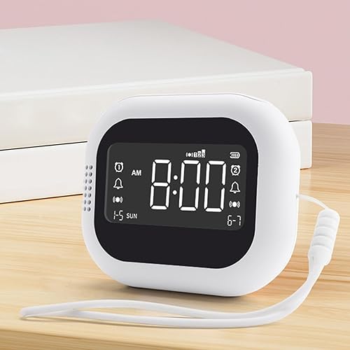 Miniatura 7 de 3 Levels Vibrating Alarm Clock with 2 Alarms Snoozes Function Rechargeable Digital 1224 Hour Format DST Function Alarm