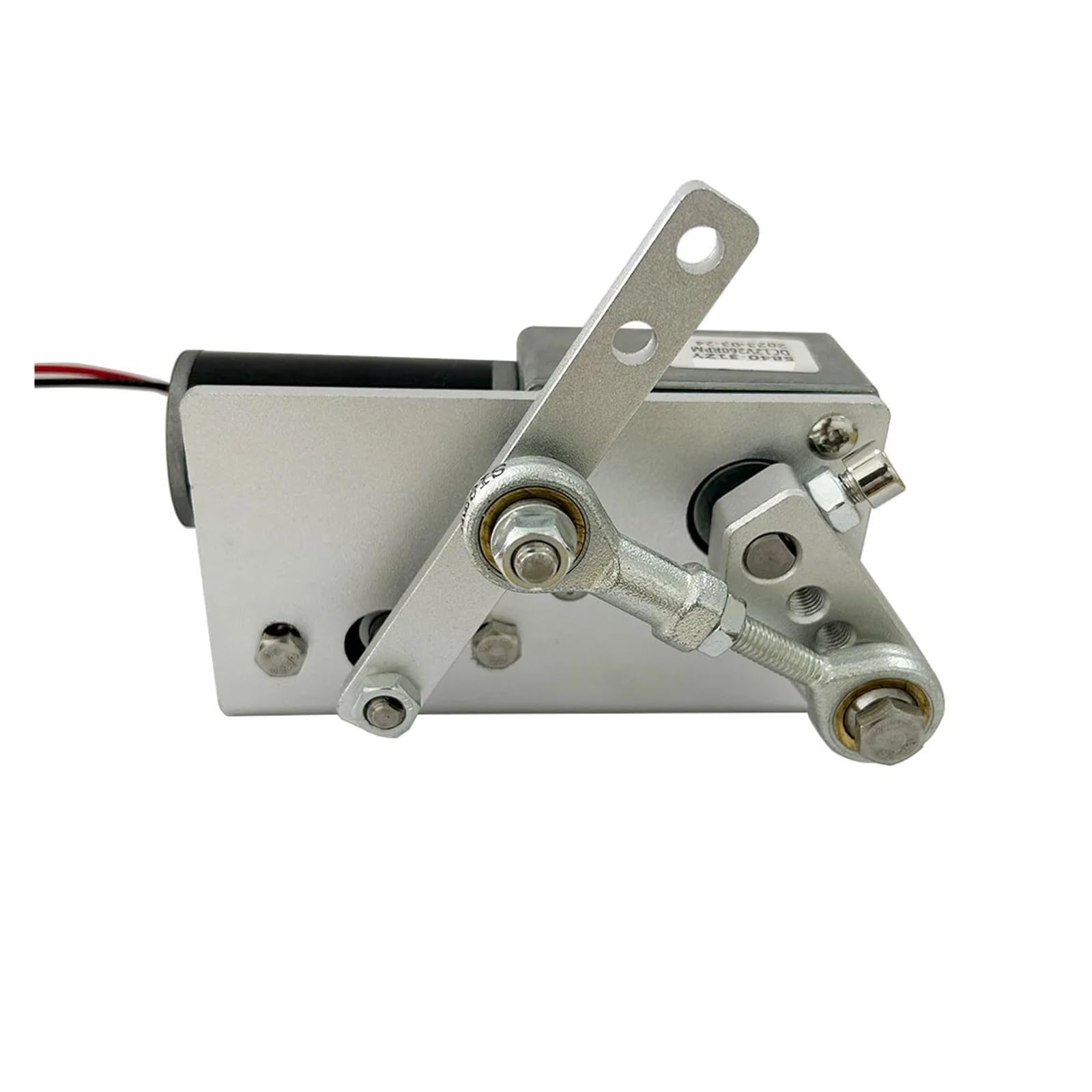 Moteur portail coulissant 12V avec bras d'entraînement à mouvement alternatif 470mm