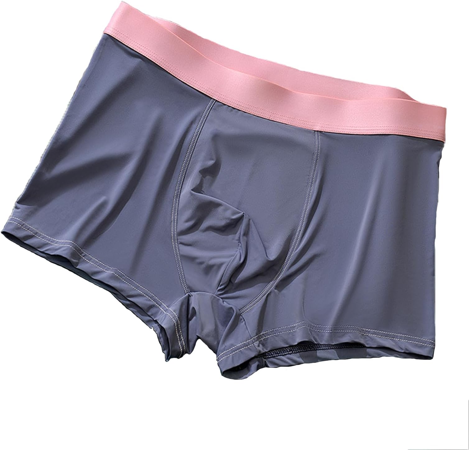 Couple Panties Ice Silk Traceless Women/Man Triangular/Quadrangular Briefs Middle Waist Underwear