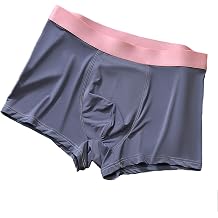 Couple Panties Ice Silk Traceless Women/Man Triangular/Quadrangular Briefs Middle Waist Underwear