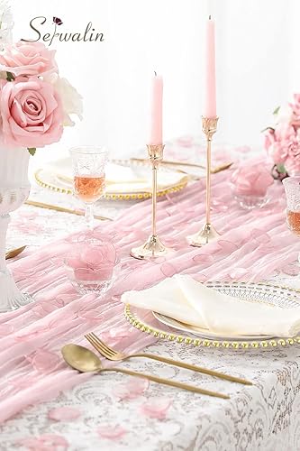 Miniatura 4 de Serwalin 300 pétalos de rosa pétalos de organza para el día de San Valentín bodas pétalos de rosa melocotón pétalos de rosa falsos para bodas flores