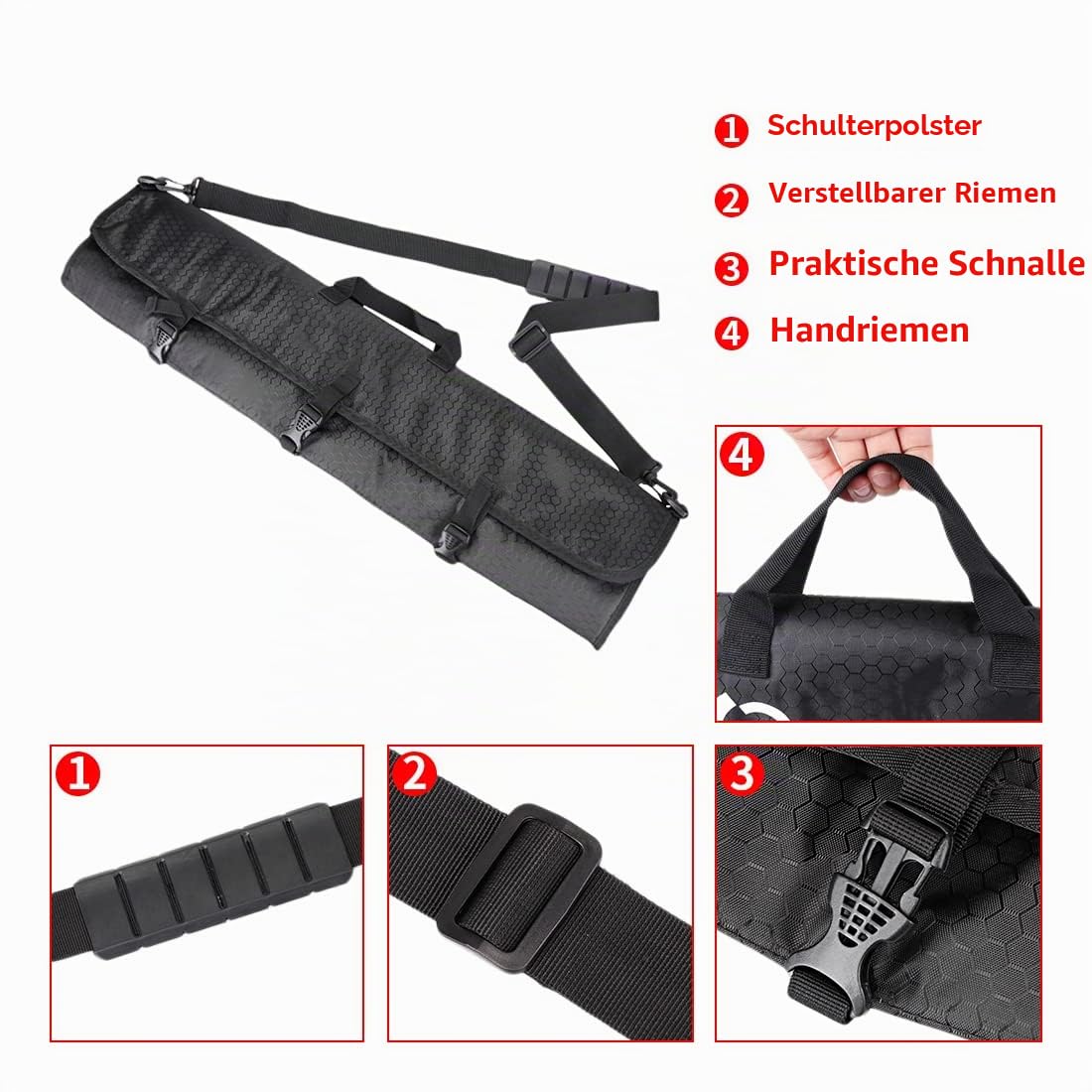 MAGARROW Archery Takedown Bogenkoffer Recurve Bogentasche mit verstellbarem Schultergurt