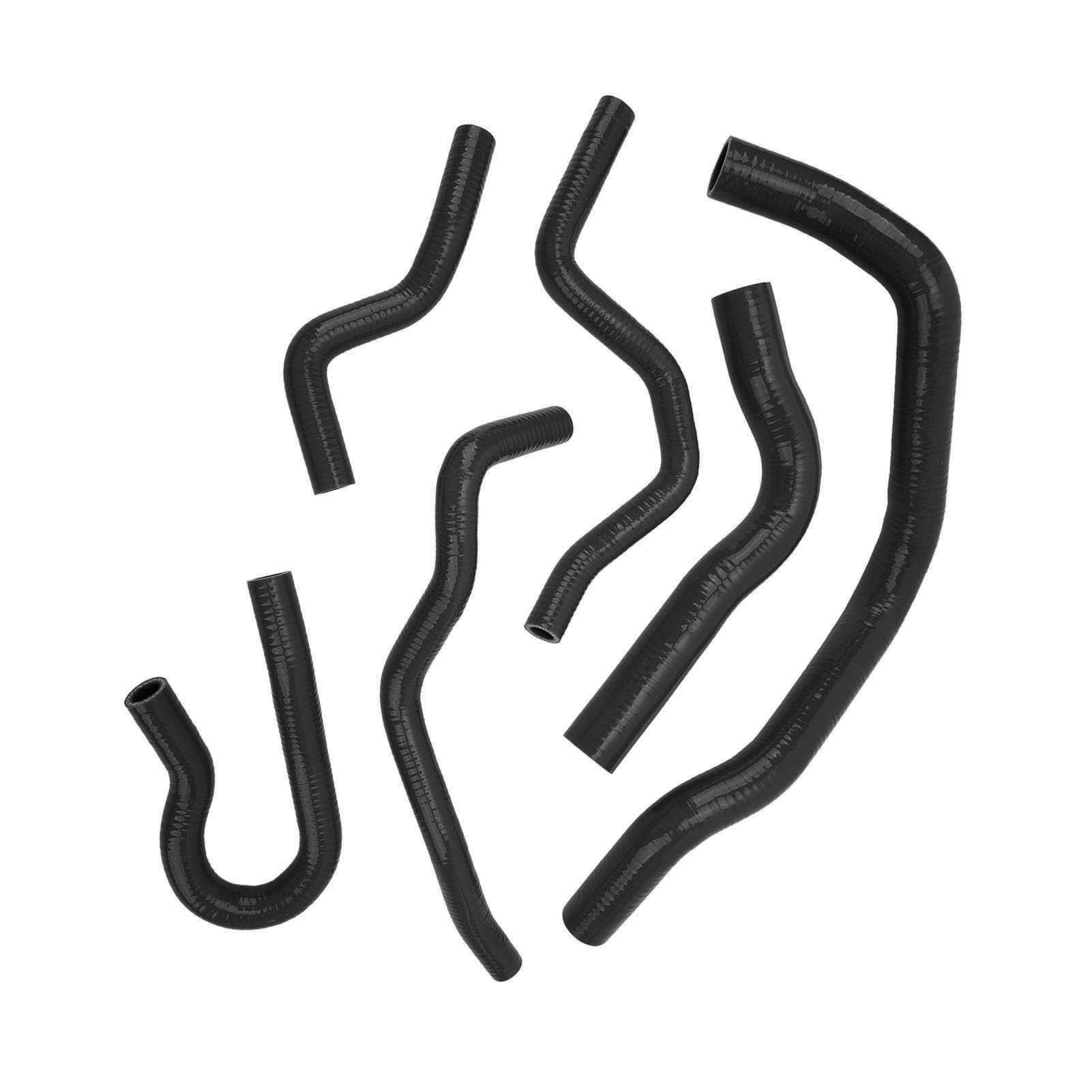 Generic Zestaw Węży Płynu Chłodzącego Chłodnicy do Type R EK EG B16A B18C B20B, Trwały Zestaw Silikonowy Zapewniający Efektywny Transfer Płynu Chłodzącego, 6 szt. (BLACK)