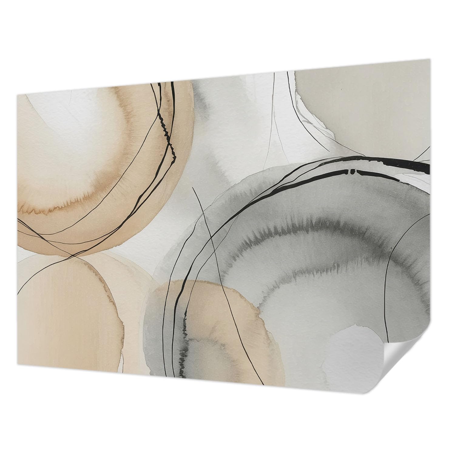 Chambre à coucher et salon : décor mural adhésif panoramique moderne