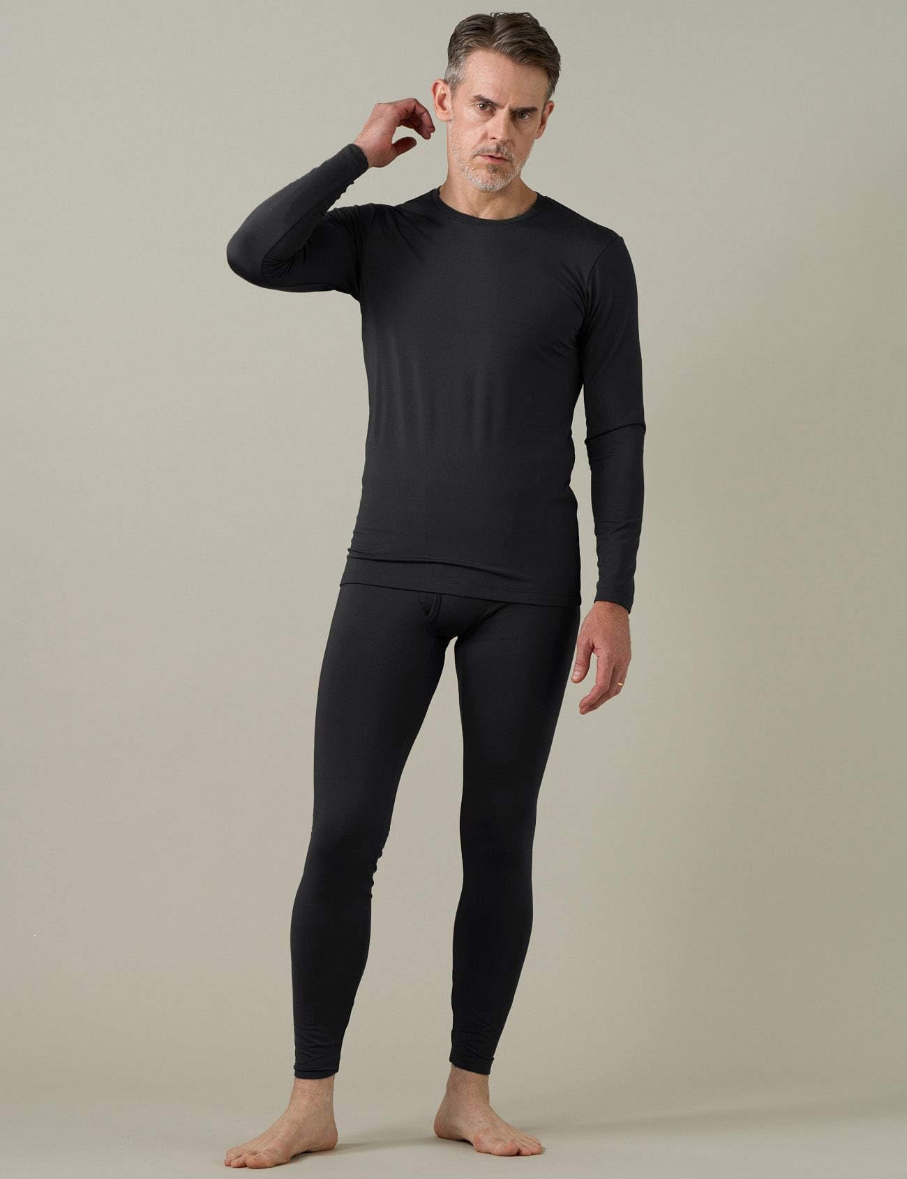 LAPASA Completo Termico Uomo in Pile Calzamaglie Termica & Maglie Termiche Set Sport Invernali Sci Snowboard Sport Running Trekking Caldo/più Caldo/Extra-Caldo М11