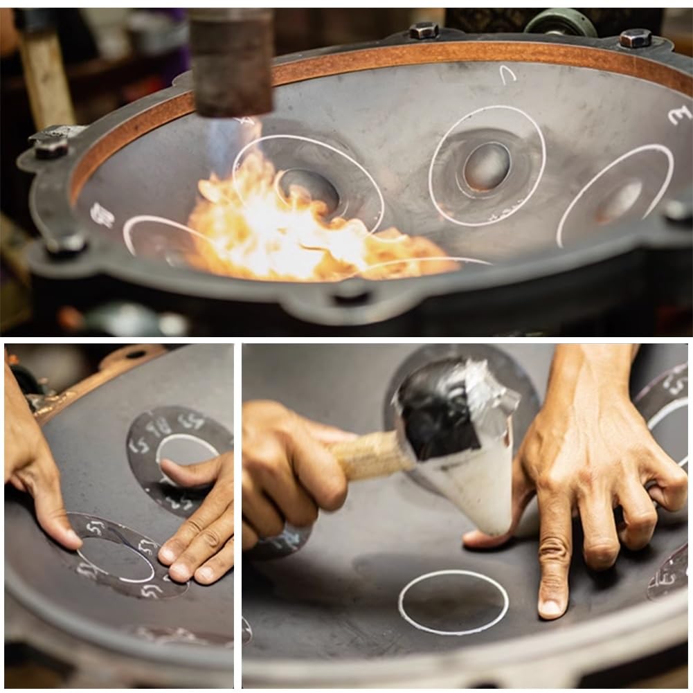 432Hz 10ノート ハンドパン スティールパン　スチールドラム　ハンドドラム Amazon.co.jp: スチールハンドドラム 打楽器 56cm 9音10音12音 D