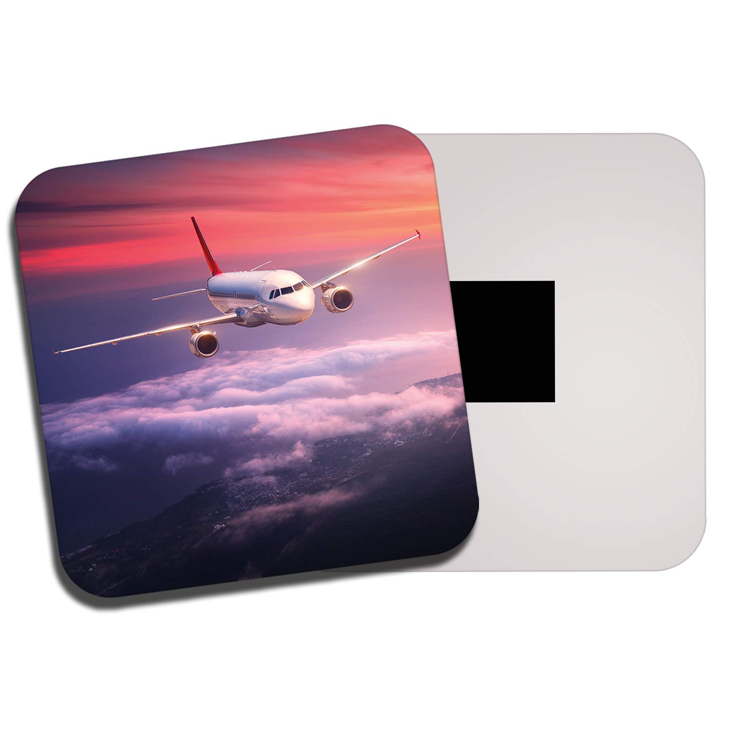 Destinationvinyl Men's Multicolor 1 X Flying Aeroplane Fridge Magnet - Airplane Plane Jet Pilot 8304
