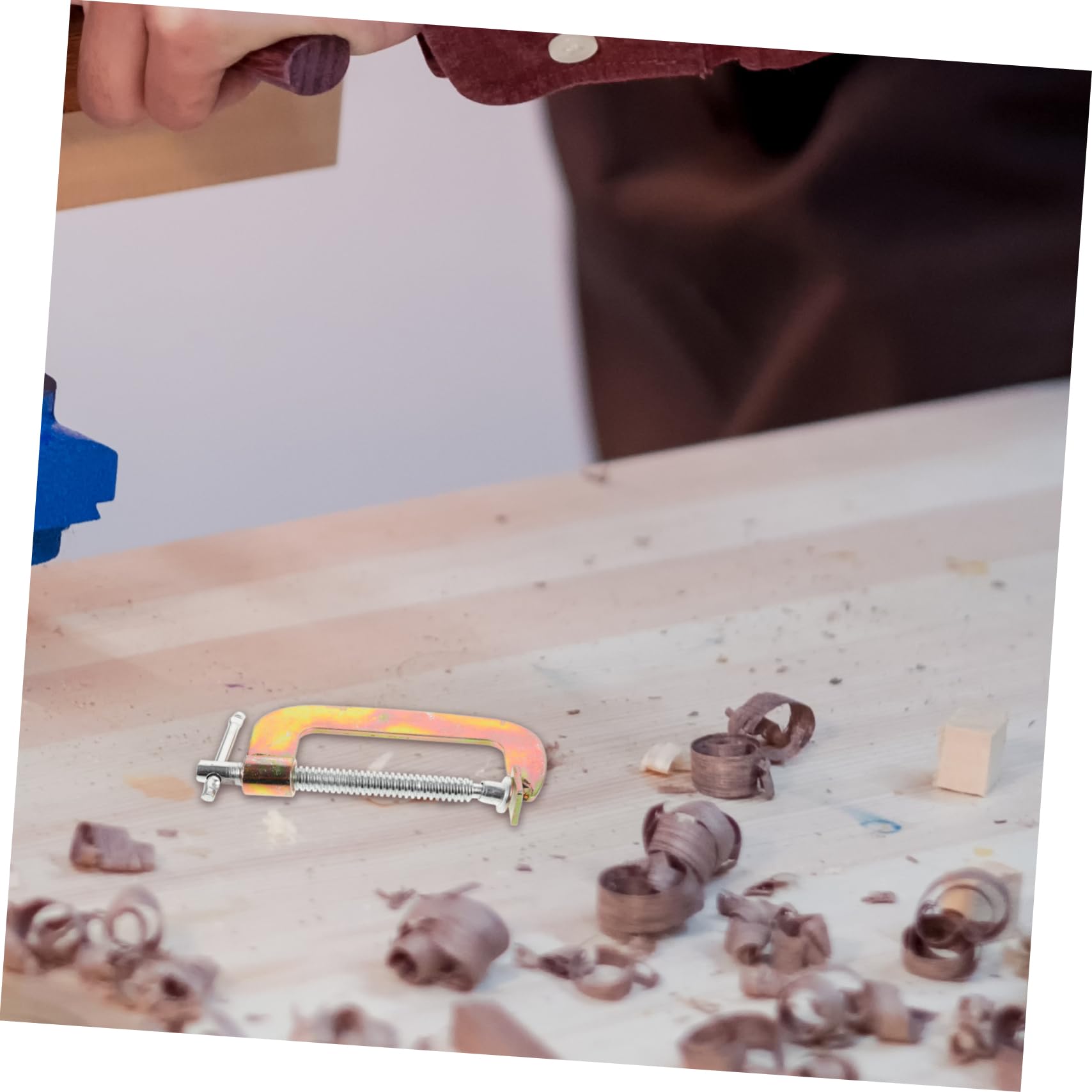 LALAFINA 2Pcs Heavy Duty G Clamps for Woodworking Sturdy Table Mount Clamps Reliable and Secure Tool for Crafting and Assembly for Cabinet Making