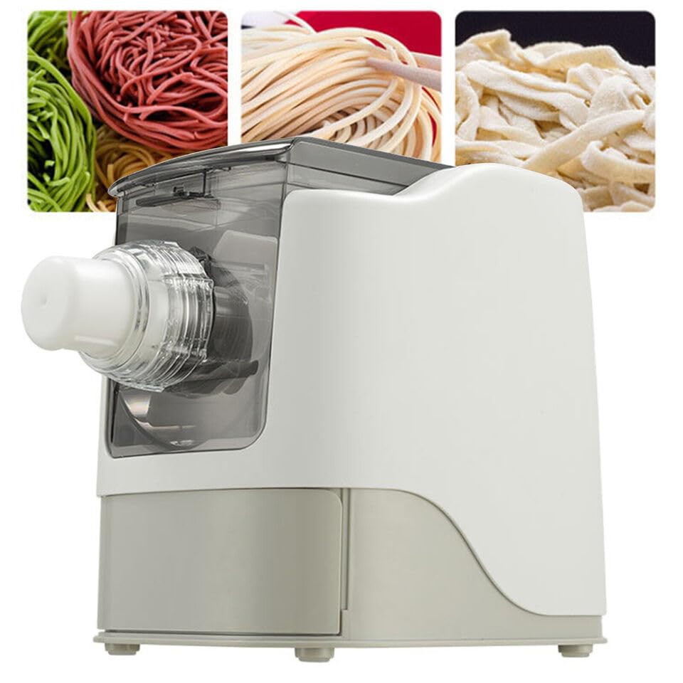 Elektryczna maszynka do makaronu, domowa, automatyczna maszyna do makaronu, maszyna do spaghetta, profesjonalna 13 zestawów noży do bezglutenowej i pełnoziarnistej produkcji makaronu.