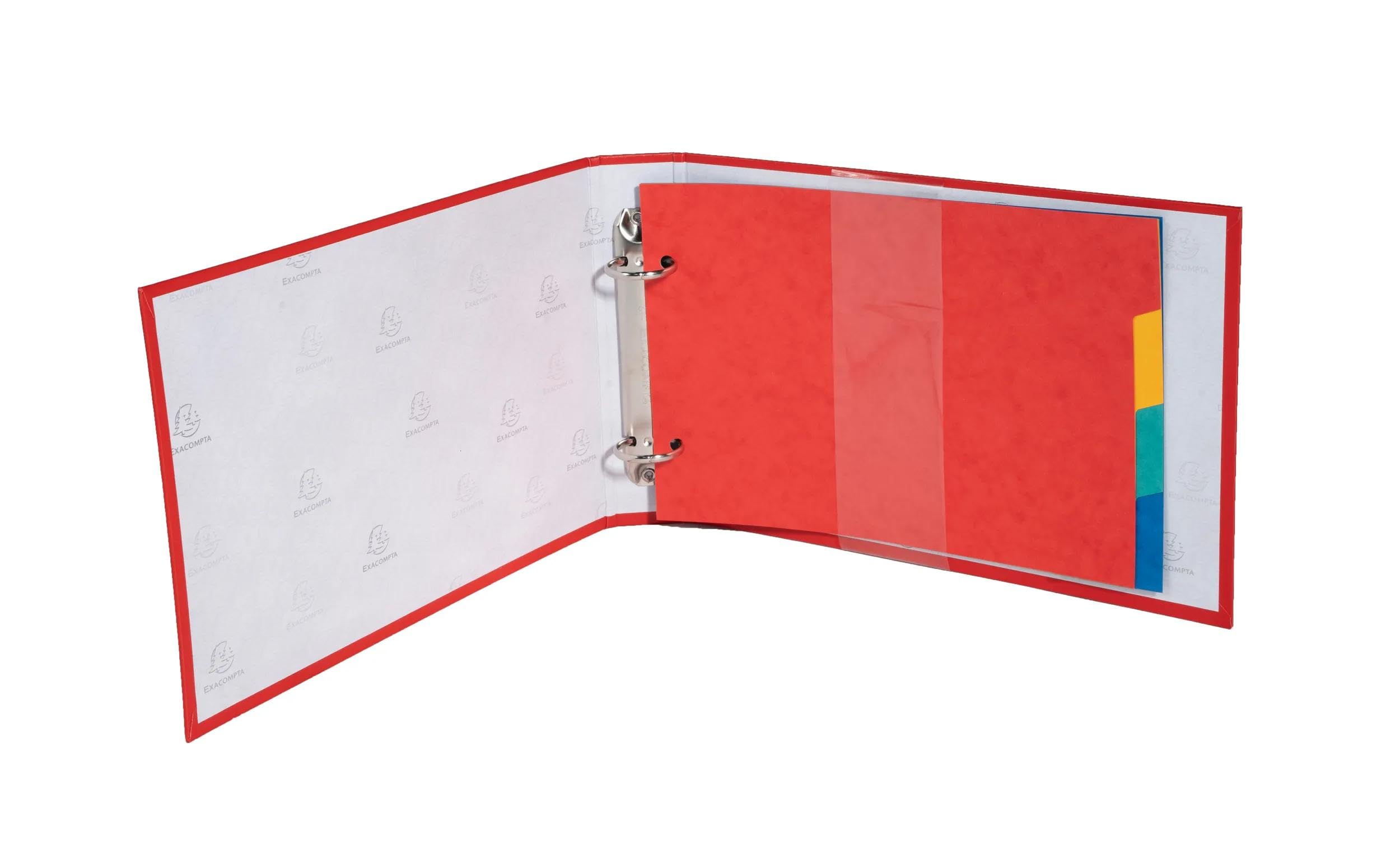 Exacompta 10 raccoglitori rigidi PP 2 anelli assortiti