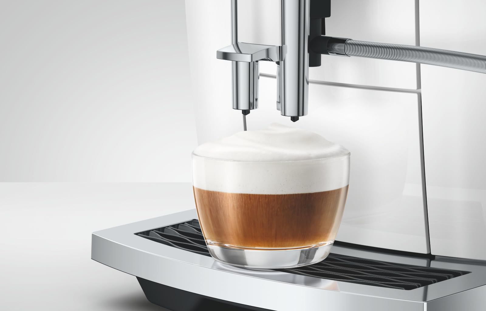 Jura - E6 Piano White (ED) - Macchina da Caffè Automatica con display da 3,5” a colori,17 Specialità, estrazione Light Brew e P.A.G.2