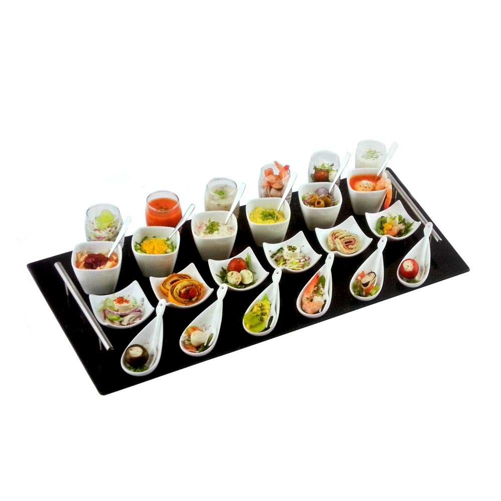 Tish 54700 assiette à dessert d'exception et son set apéritif raffiné 37 pièces