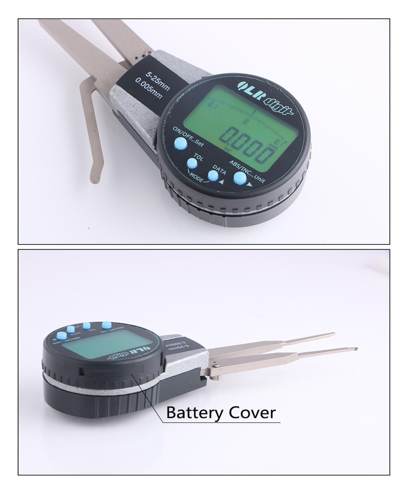 Mikrometr, 5-15/10-20/5-25/40-60mm 0.005mm cyfrowy suwmiarka wewnętrzna elektroniczny miernik z obrotową tarczą pomiarową otwór rowek Abs mikrometr(20-30mm)