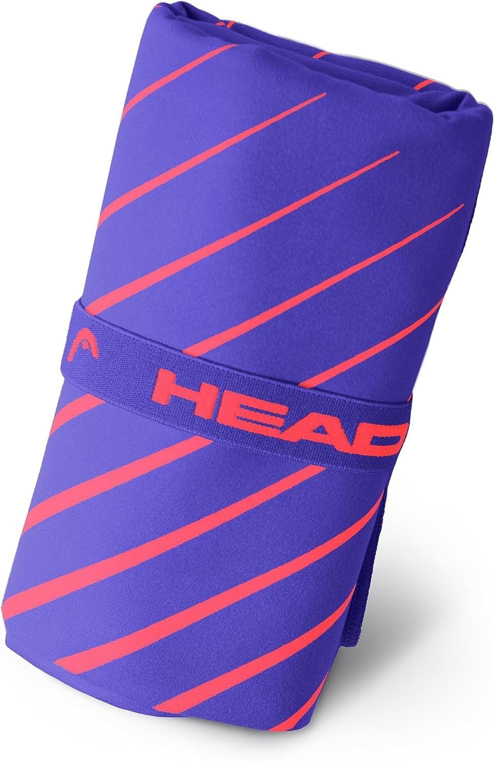 HEAD Active Stripes - Toalla Microfibra con Elástico, Toalla Baño Ideal como Toalla Gimnasio Hombre/Mujer 40x60 Suave Ligera Secado Rápido, Toallas Baño Absorbente Ahora Espacio, Toallas Lavabo y Gym