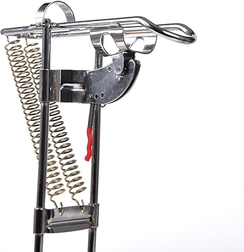 Miniatura 6 de Soporte de caña de pescar práctico desmontable al aire libre doble ángulo de resorte poste de pesca automático encendedor soporte soporte