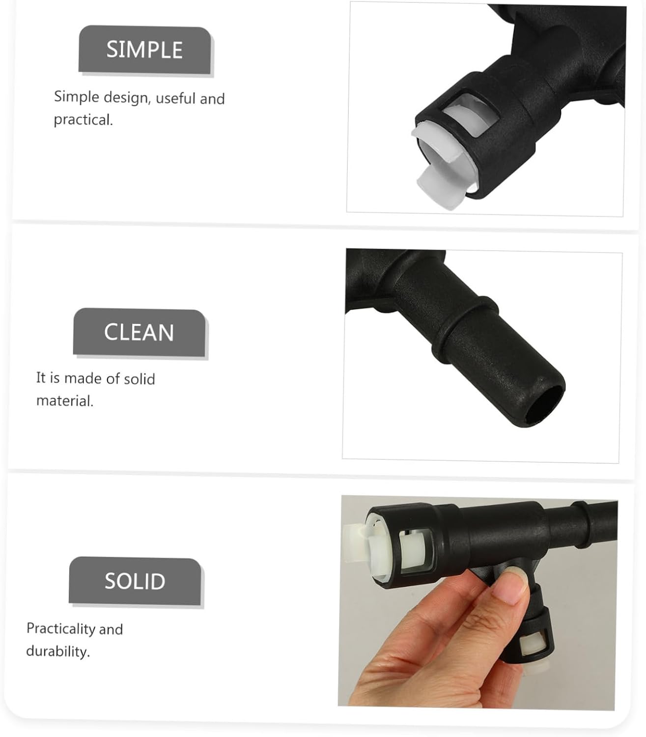 1Pair Heater Hose Connector Fitting Durable Heater Coolant Adapter for and Quick Connect Design for Easy Installation Automotive Replacement Parts